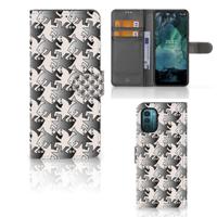 Nokia G11 | G21 | Telefoonhoesje | Met pasjeshouder | Salamander Grey