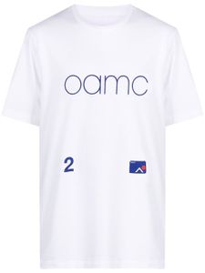 OAMC t-shirt en coton à logo imprimé - Blanc