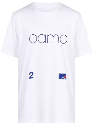 OAMC t-shirt en coton à logo imprimé - Blanc