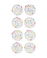 HEMA Gebaksbordjes ⌀17.5cm papier kaarsjes - 8 stuks (multicolor)