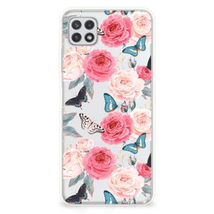 Samsung Galaxy A22 5G TPU Case Butterfly Roses