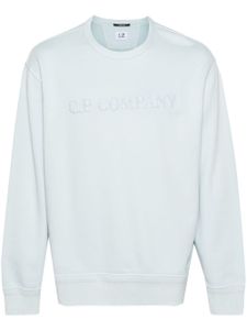 C.P. Company sweat en coton à logo embossé - Bleu