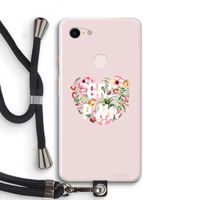 GRL PWR Flower: Pixel 3 XL Transparant Hoesje met koord