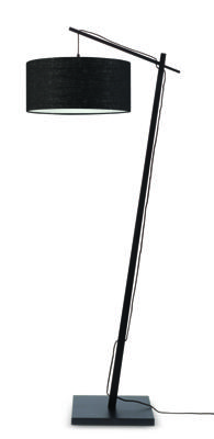 GOOD&MOJO Vloerlamp 'Andes' Bamboe en Eco linnen, 176cm, kleur Zwart GOOD&MOJO Vloerlamp 'Andes' Bamboe en Eco linnen, 176cm, kleur Zwart