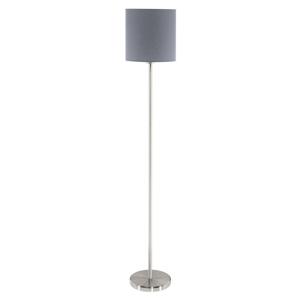 Eglo Vloerlamp Pasteri 28cm nikkel mat met grijze kap 95166