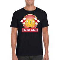 Zwart Engeland supporter kampioen shirt heren - thumbnail