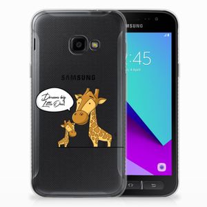 Samsung Galaxy Xcover 4 | Xcover 4s Telefoonhoesje met Naam Giraffe