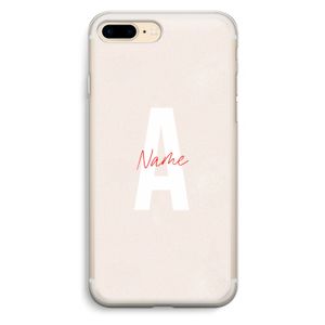 Strawberry Milkshake: iPhone 7 Plus Transparant Hoesje