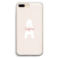 Strawberry Milkshake: iPhone 7 Plus Transparant Hoesje