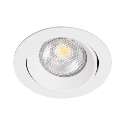BR0003 LED-inbouwarmatuur Rond kantelbaar GU10-fitting Wit