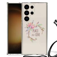 Samsung Galaxy S24 Ultra Stevig Bumper Hoesje Boho Text