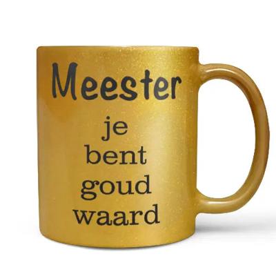 'Mok 'meester je bent goud waard'' kopen? | FOR YOU GIFTS