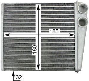 Kachelradiateur, interieurverwarming AH208000S