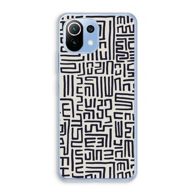Moroccan Print: Xiaomi Mi 11 Lite Transparant Hoesje