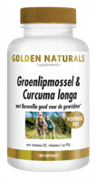 Golden Naturals Groenlipmossel & Curcuma longa Capsules