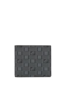 Moreau portefeuille en cuir à motif monogrammé - Noir