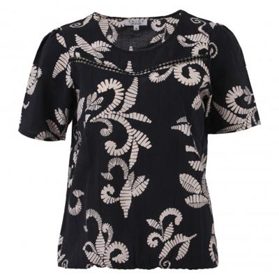 Enjoy - Zwart | Dames | Blouse | Zwart | XXL | regular | Kamst mode
