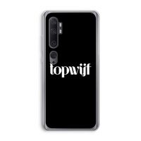 Topwijf Zwart: Xiaomi Mi Note 10 Pro Transparant Hoesje