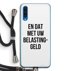 Belastinggeld: Samsung Galaxy A50 Transparant Hoesje met koord