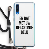 Belastinggeld: Samsung Galaxy A50 Transparant Hoesje met koord