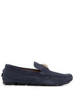 Versace mocassins La Medusa en daim - Bleu