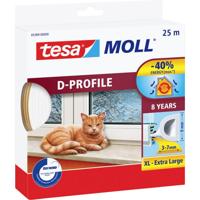 tesa D-Profil 05389-00000-00 Afdichtingstape tesamoll Wit (l x b) 25 m x 9 mm 25 m