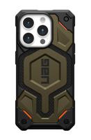 Urban Armor Gear Monarch Pro MagSafe Backcover Apple iPhone 15 Pro Kevlar, Groen MagSafe compatible