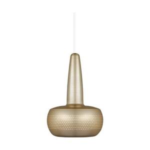 Umage Clava hanglamp brushed brass - met koordset wit - Ø 21,5 cm