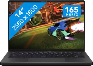 ASUS ROG Zephyrus G14 GA402NU-N2075W AMD Ryzen™ 7 7735HS Laptop 35,6 cm (14") Quad HD+ 16 GB DDR5-SDRAM 512 GB SSD NVIDIA GeForce RTX 4050 Wi-Fi 6E (802.11ax) Windows 11 Home Grijs