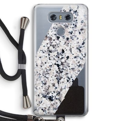 Gespikkelde marmer: LG G6 Transparant Hoesje met koord