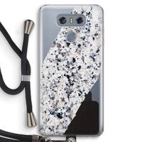 Gespikkelde marmer: LG G6 Transparant Hoesje met koord