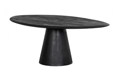 WOOOD Organische Salontafel 'Posture' Mangohout, 120 x 80cm, kleur Zwart