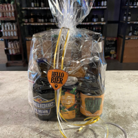 Hellobier Afscheidsgeschenkverpakking 6 Bieren + Pinda's