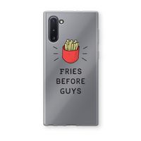 Fries before guys: Samsung Galaxy Note 10 Transparant Hoesje