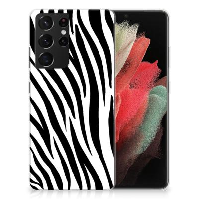 Samsung Galaxy S21 Ultra | TPU Hoesje | Zebra