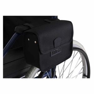 Rolstoel armleuningtas universeel | Splash | Afmeting 21 x 15 x 8 cm | Tas zijkant met klittenband | Zwart | PR34063