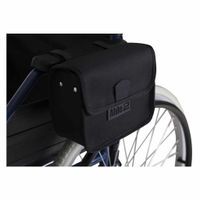 Rolstoel armleuningtas universeel | Splash | Afmeting 21 x 15 x 8 cm | Tas zijkant met klittenband | Zwart | PR34063