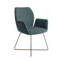 Jesper Home Eetkamerstoel 'Misaki' Cross Rose, kleur Merry Mermaid