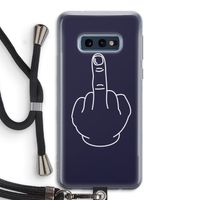 F**k U: Samsung Galaxy S10e Transparant Hoesje met koord