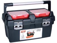 Tayg gereedschapskoffer 600 x 305 x 295 mm met inlegbak & 3 sorteerdozen - Velleman