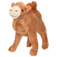 Cornelissen Pluche knuffel dier Kameel - bruin - 22 cm - Woestijn dieren