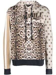 Roberto Cavalli hoodie à imprimé animalier - Tons neutres