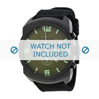 Horlogeband Diesel DZ4194 Textiel Zwart 26mm - thumbnail