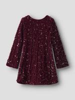 Name it winter jurk meisjes - paars - regular fit - NkfRusitta