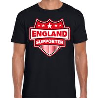 Engeland / England schild supporter t-shirt zwart voor heren