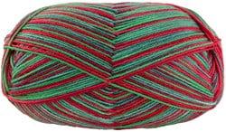 Lana Grossa Meilenweit 100 Merino Christmas 6790 Lichtrood/rood/groen/lichtgroen