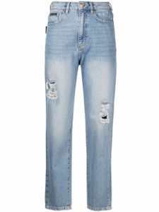 Philipp Plein jean boyfriend court - Bleu