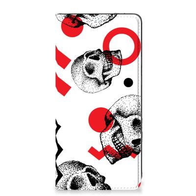 Mobiel BookCase Samsung Galaxy A21s Skull Red Mobiel BookCase Samsung Galaxy A21s Skull Red