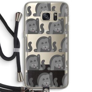 Cats: Samsung Galaxy S7 Transparant Hoesje met koord
