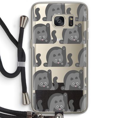 Cats: Samsung Galaxy S7 Transparant Hoesje met koord